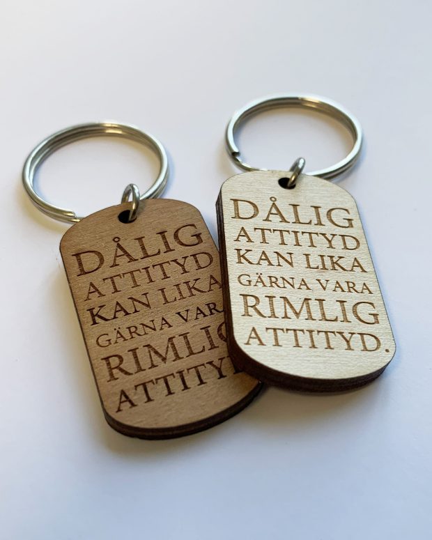 Nyckelring - Dålig attityd