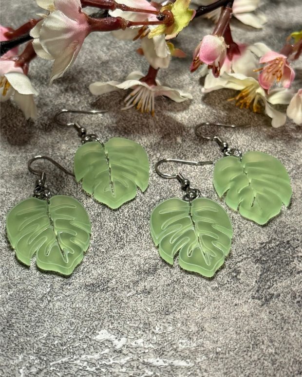 Örhänge - Monstera