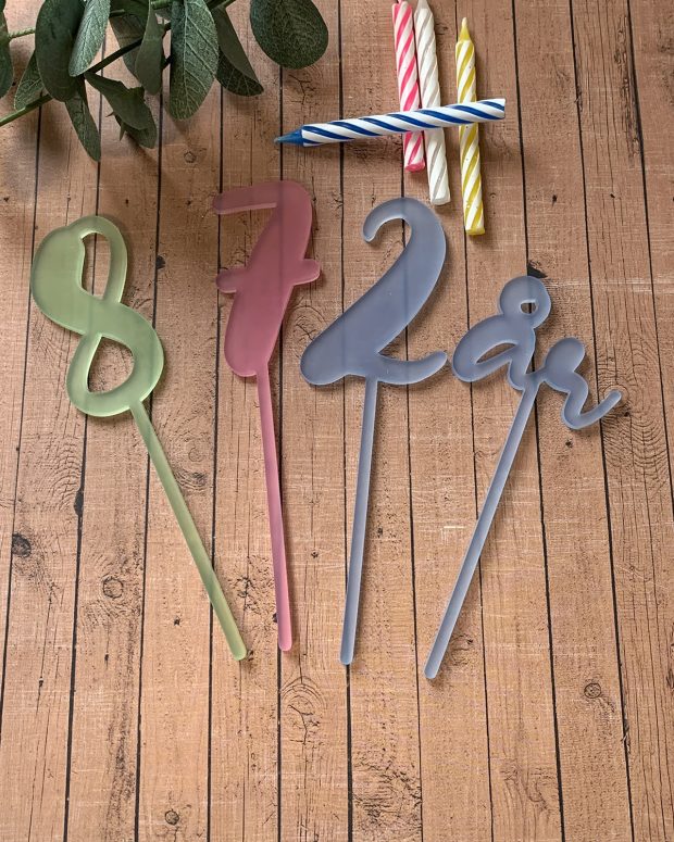 Cake topper - Nummer