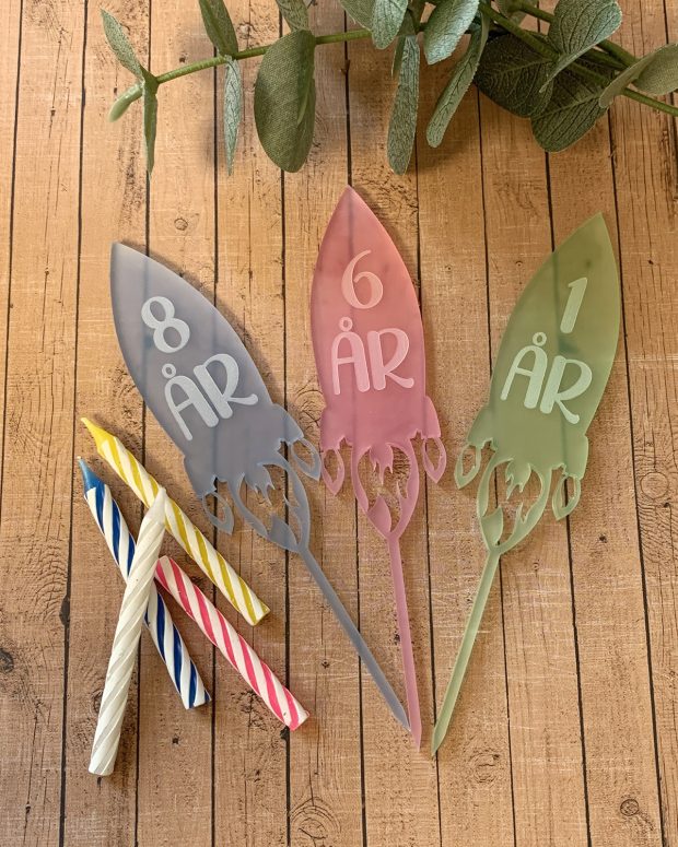 Cake topper - Raket