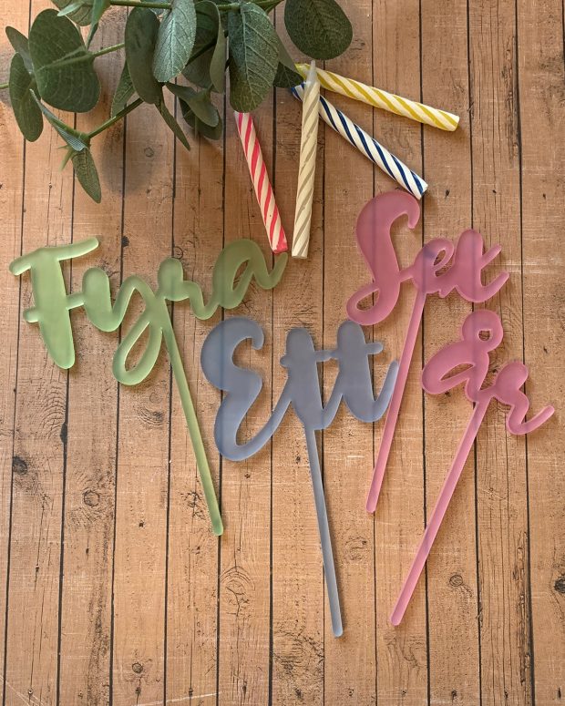 Cake topper - Siffra