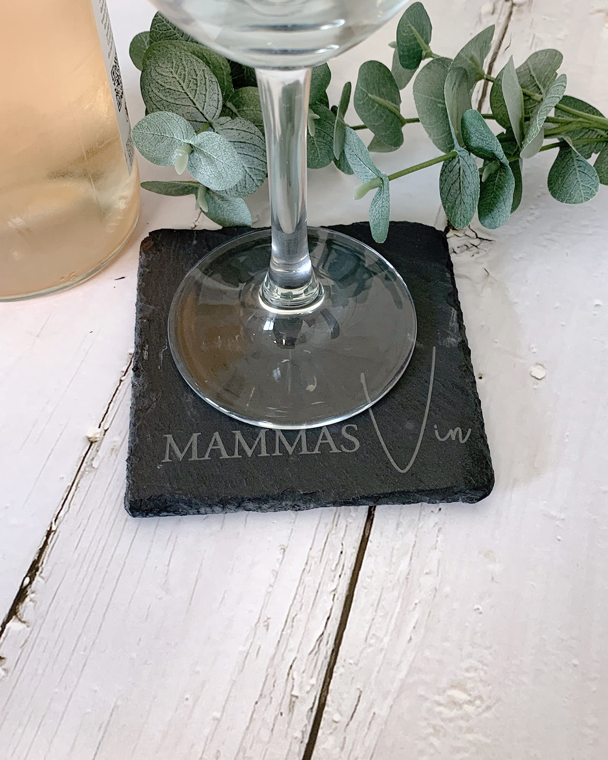 Glasunderlägg i skiffer - Bara mitt