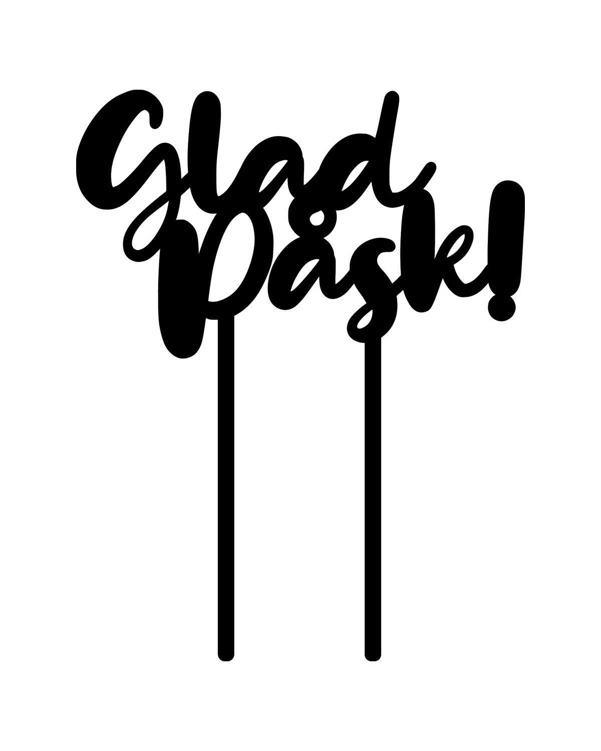 Cake topper - Glad Påsk! - Bild 2