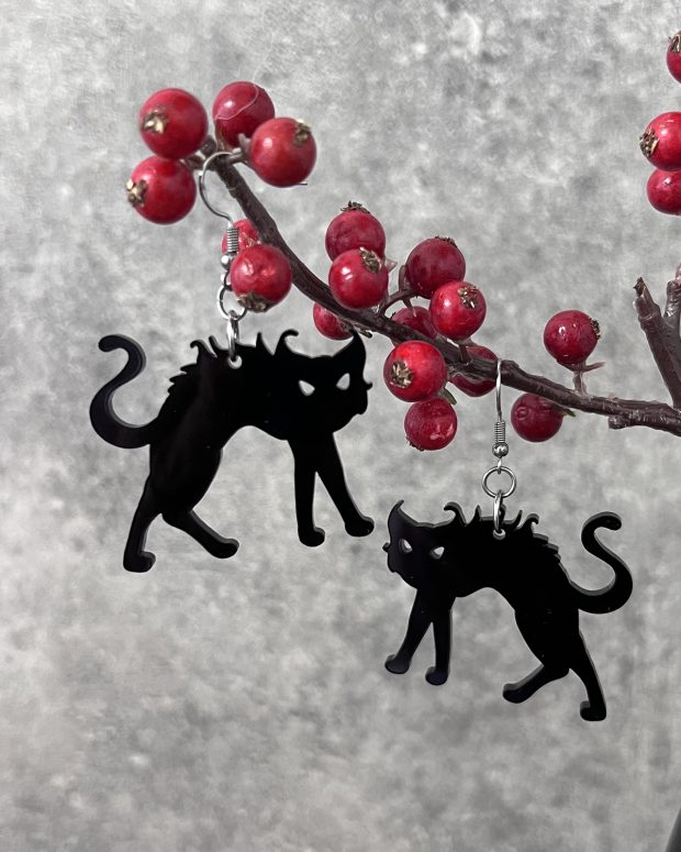 Örhänge - Crazy cat
