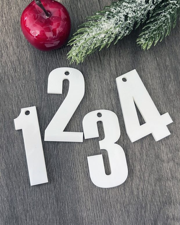 Adventssiffror - Vita siffror - Bild 2