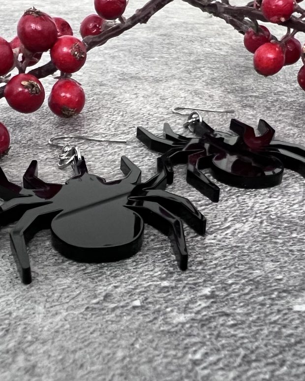 Örhänge - Black spider - Bild 3
