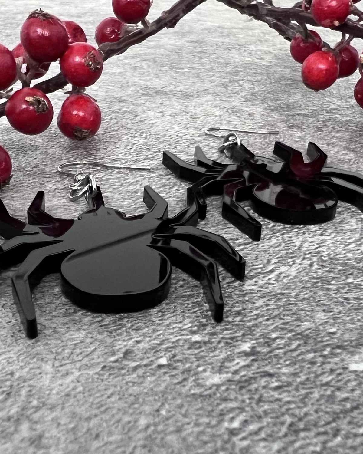 Örhänge - Black spider - Bild 3