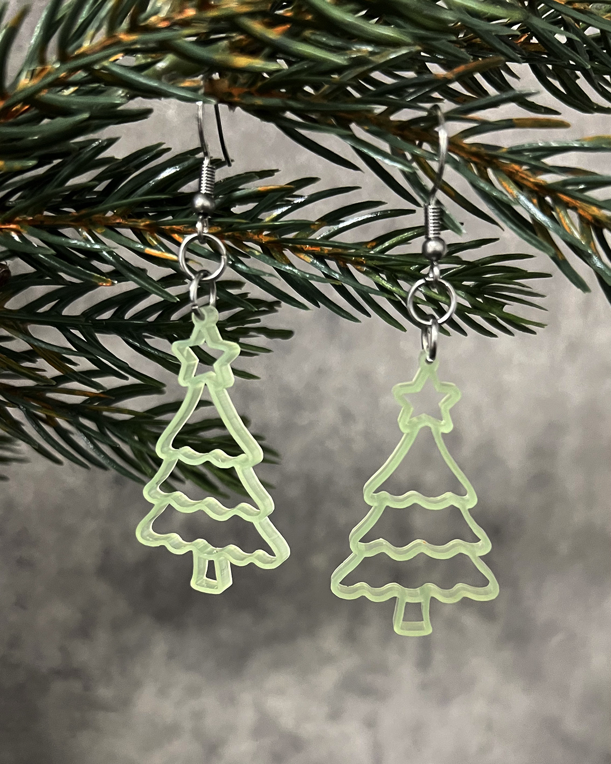 Örhänge - Christmas tree