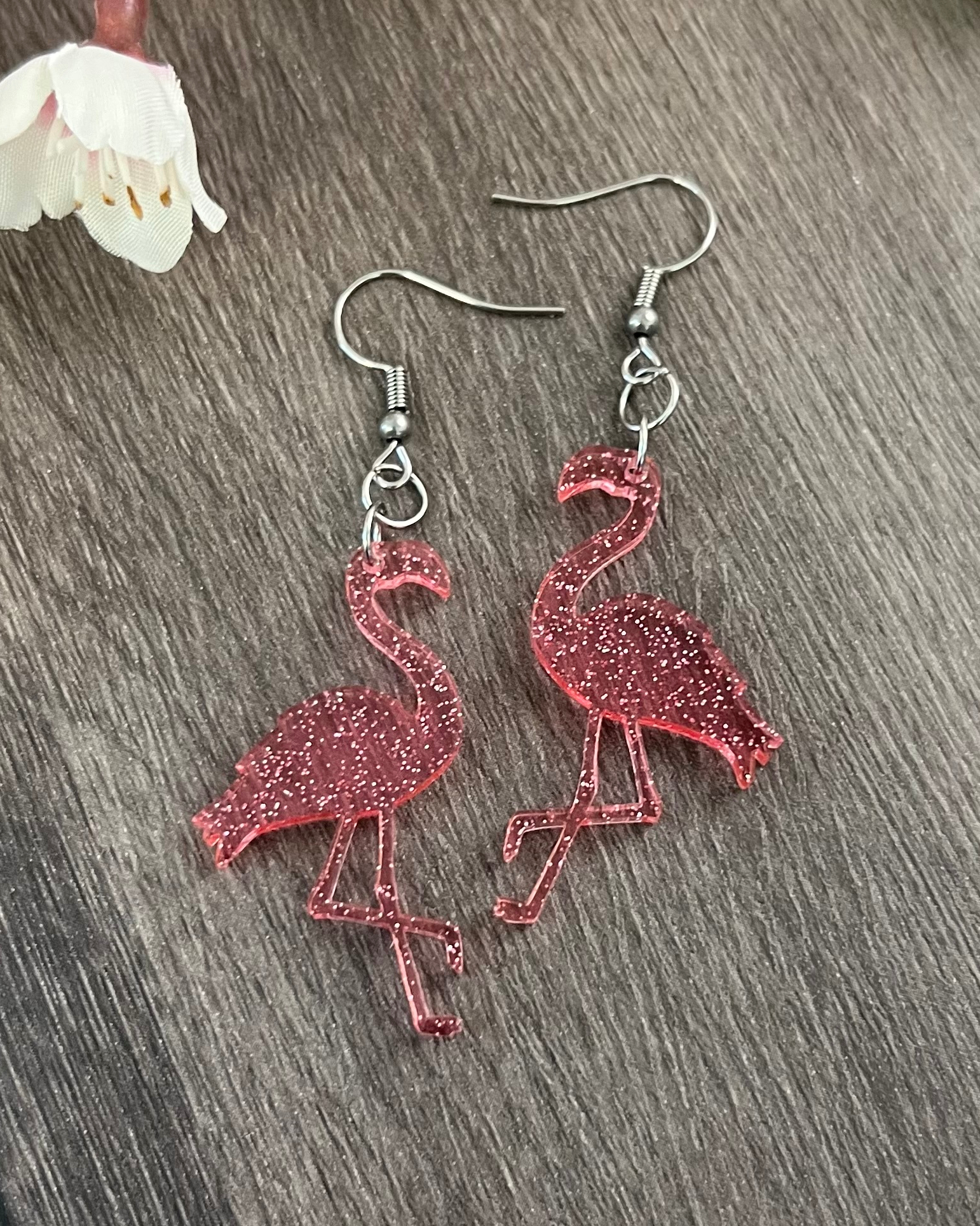 Örhänge - Sparkling flamingo - Bild 4