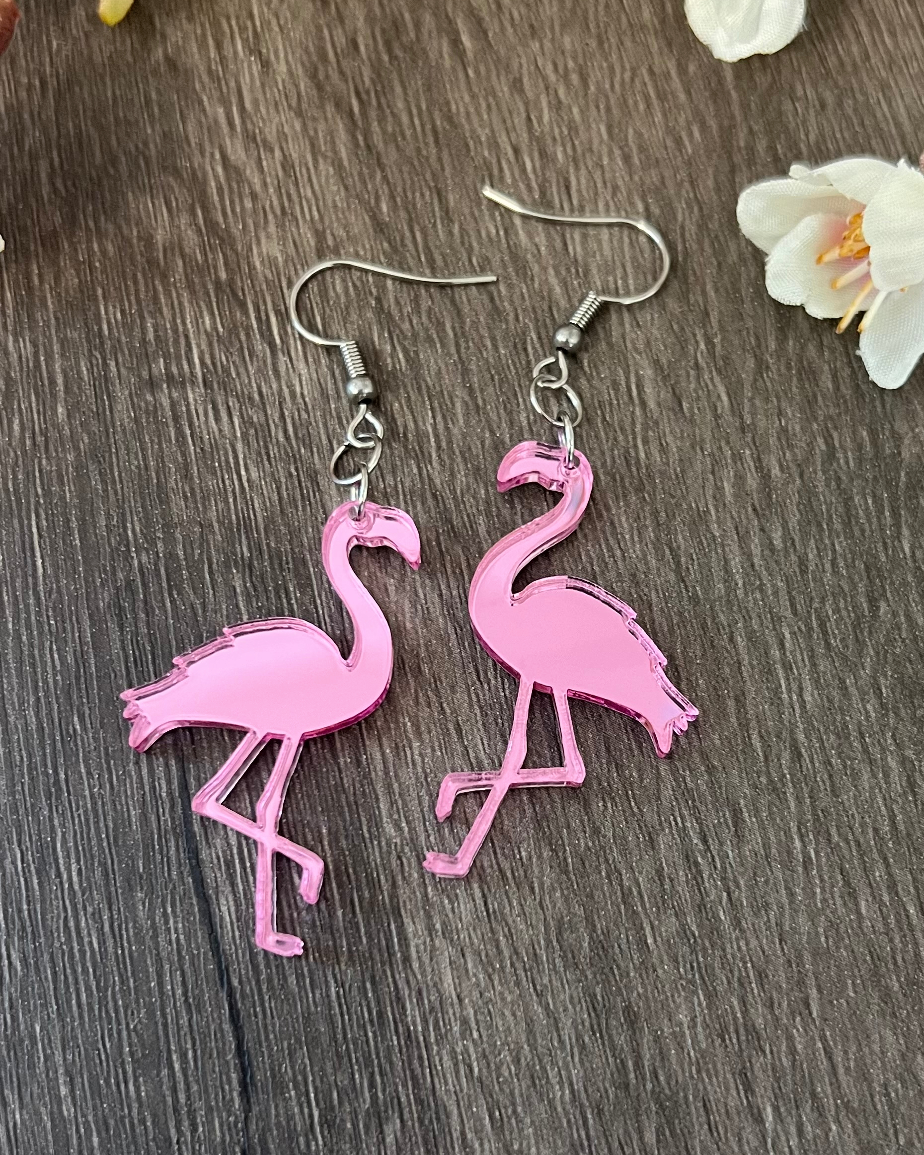 Örhänge - Sparkling flamingo - Bild 2