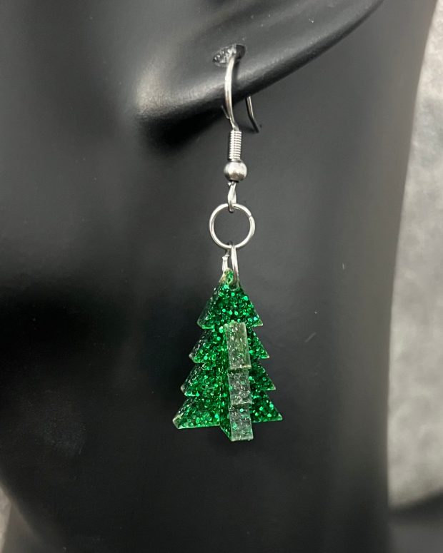 Örhänge - Little sparkling tree - Bild 3