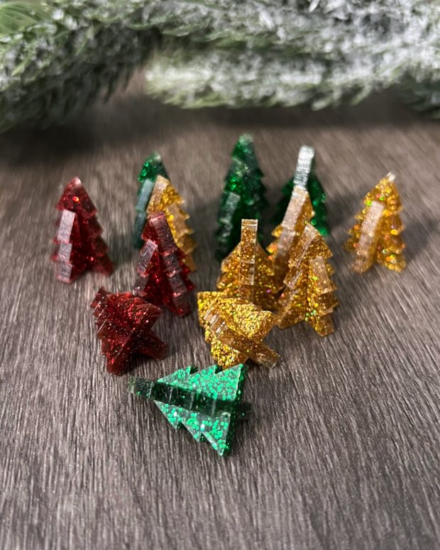Örhänge - Little sparkling tree - Bild 5