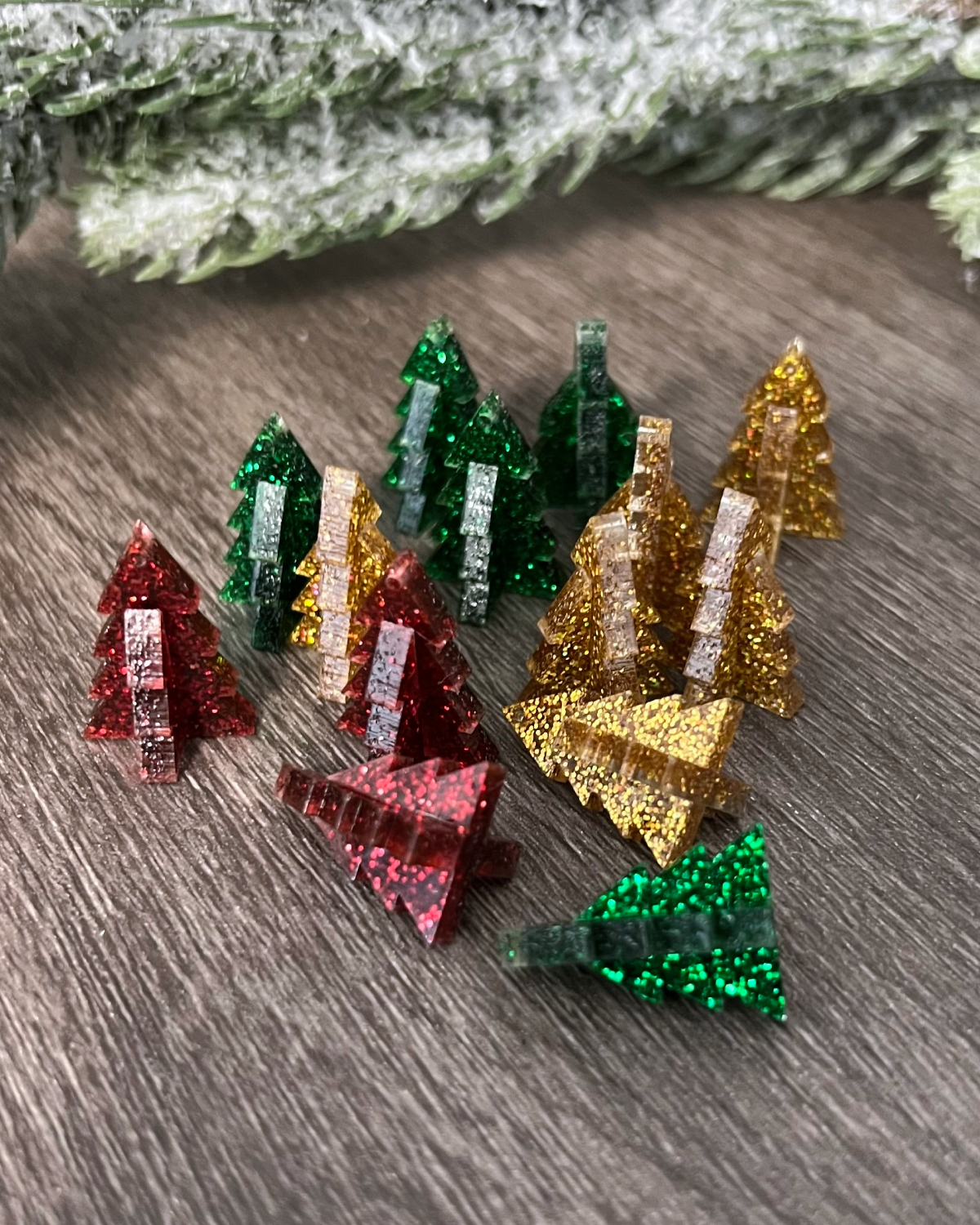 Örhänge - Little sparkling tree - Bild 4