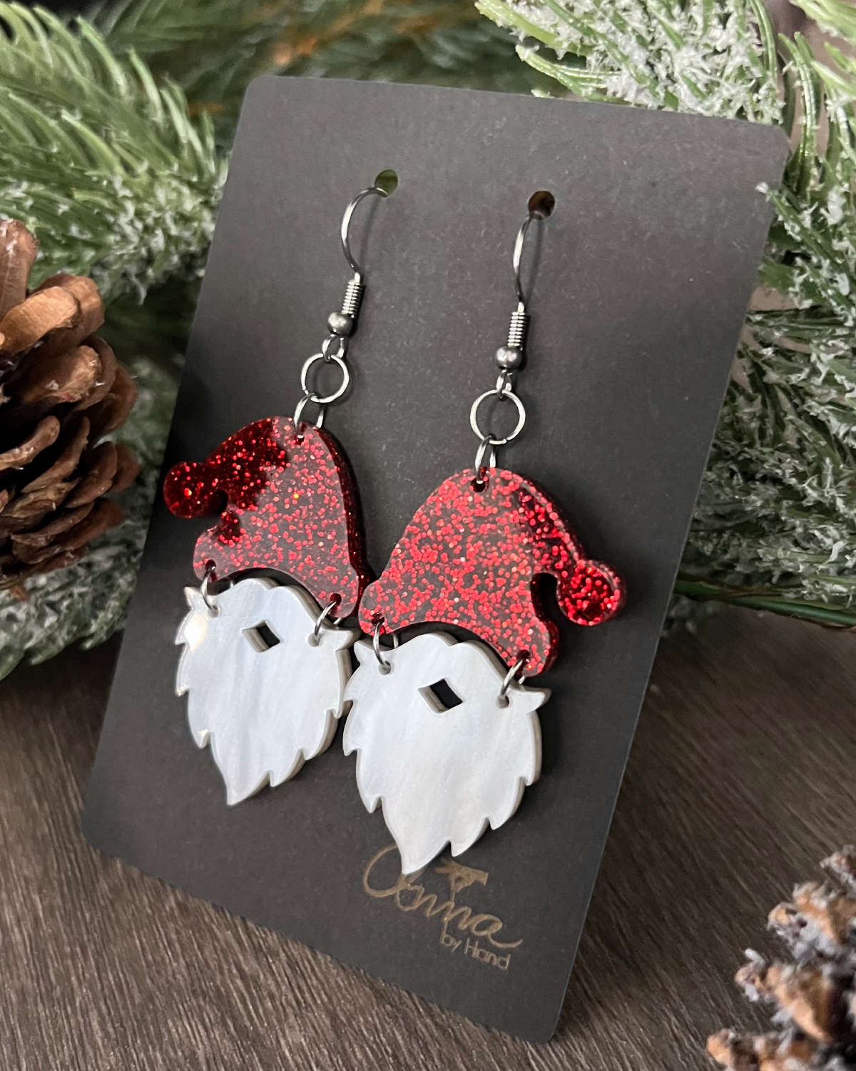 Örhänge - Glitter Santa - Bild 2