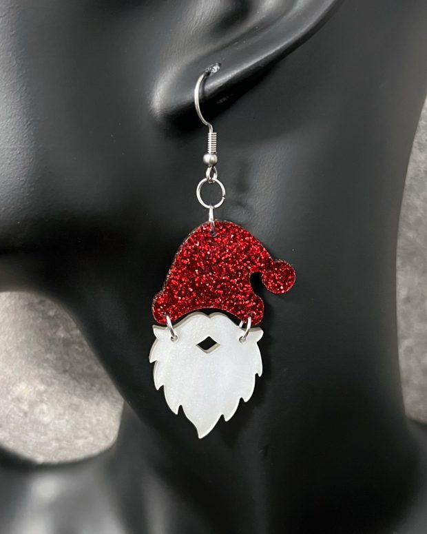 Örhänge - Glitter Santa - Bild 3