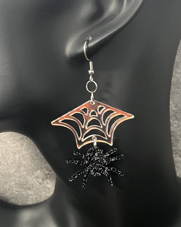 Örhänge - Holo spidernet - Bild 5