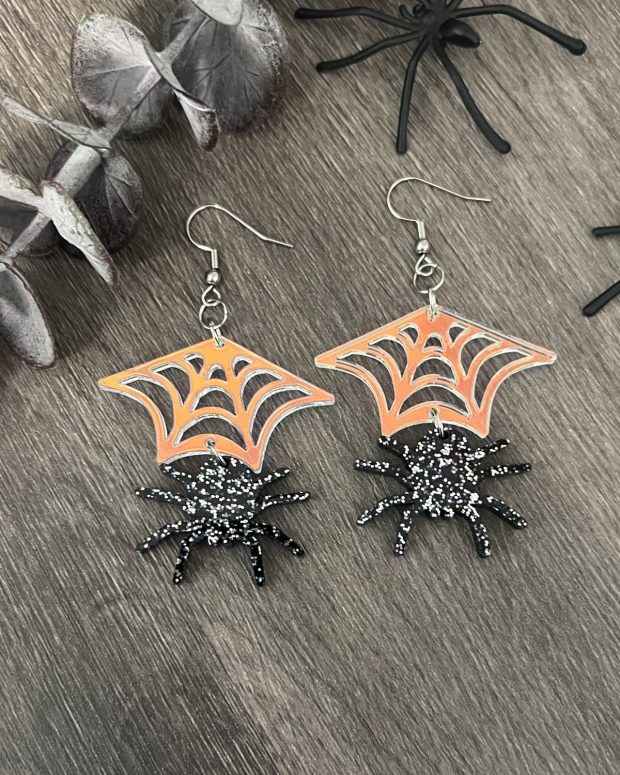 Örhänge - Holo spidernet - Bild 2