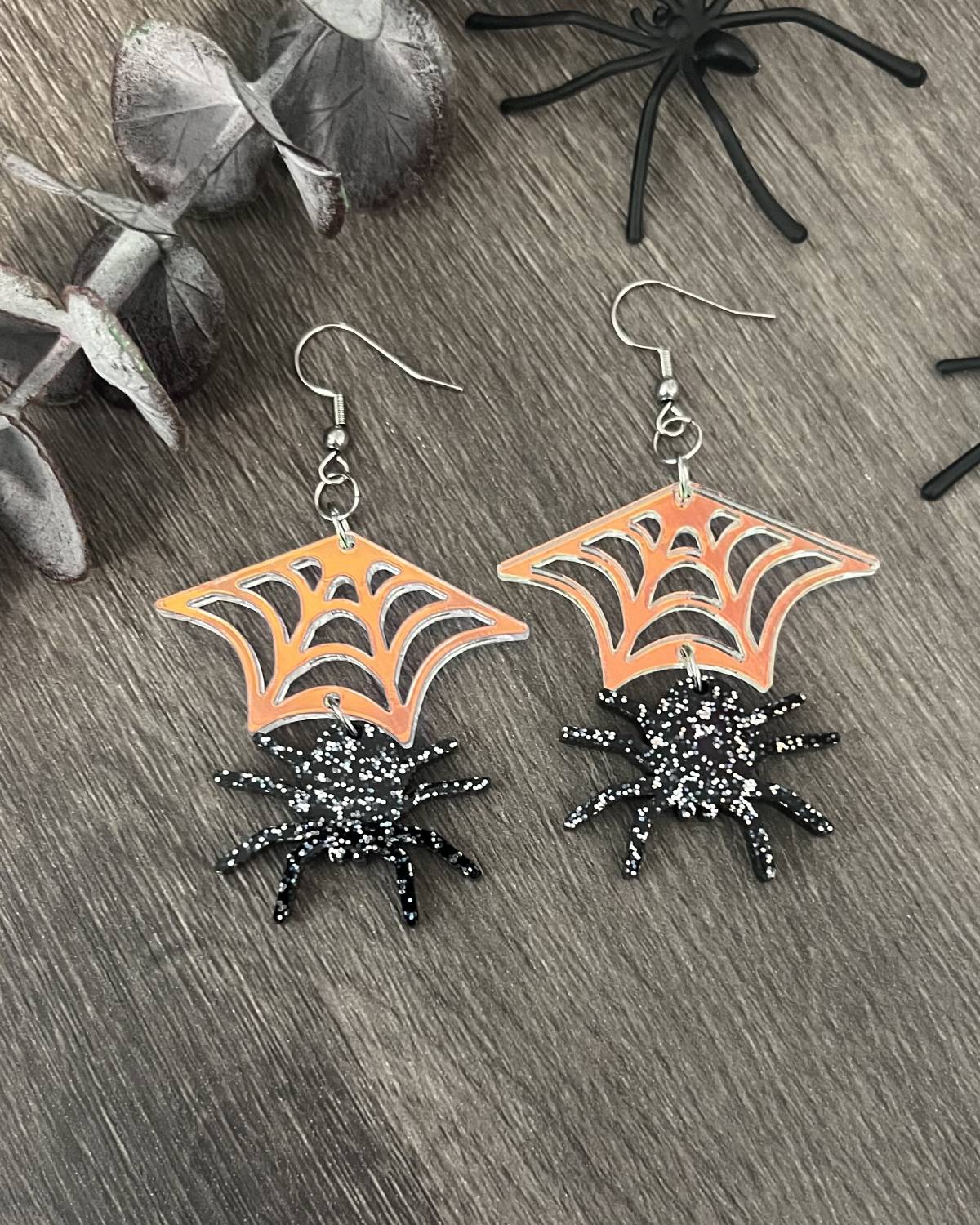 Örhänge - Holo spidernet - Bild 2