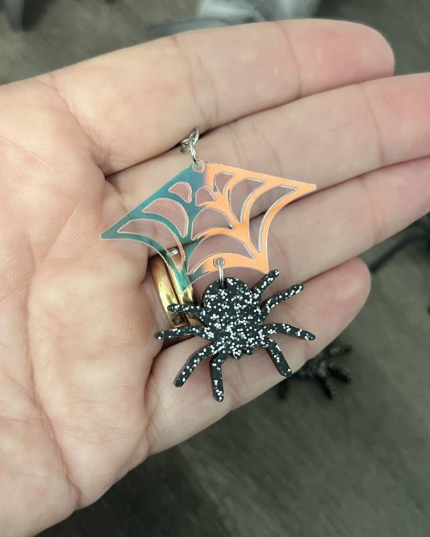 Örhänge - Holo spidernet - Bild 4