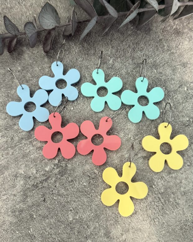 Örhänge - Pastell flower - Bild 8