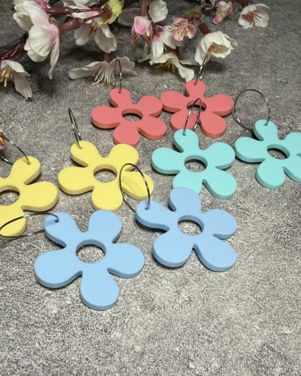 Örhänge - Pastell flower - Bild 10