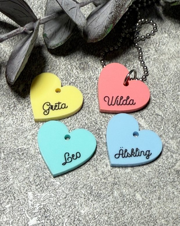 Halsband - Pastellhjärta - Bild 2